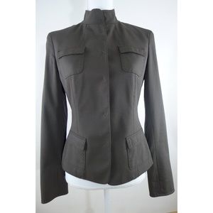 ELIE TAHARI Virgin Wool Women Jacket Brown, Size 4
